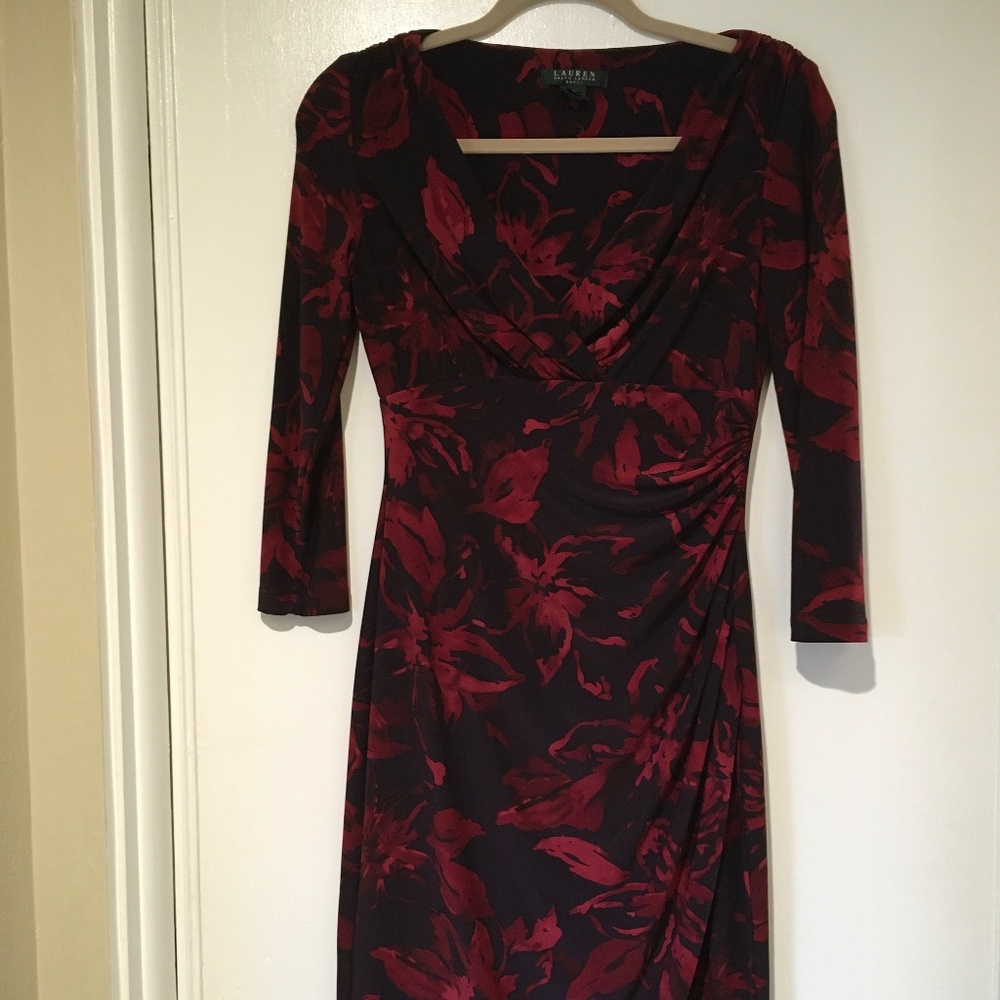 Faux wrap v-neck Ralph Lauren